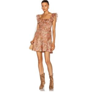 Zimmermann Brighton Ruffle Neck Dress| 4 NWT